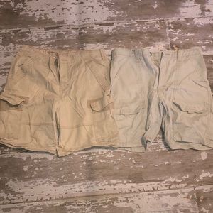 2 pair size 32 cargo shorts/BOGO $5 item